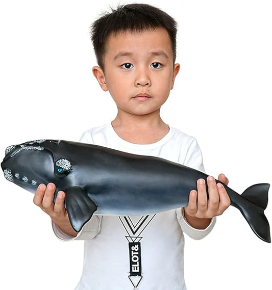 SmilerSmile Simulated Ocean Big Animal, One pc 15Inch Soft Filled Rubber Sea Educational Toys (Exposed Ridge Shark)