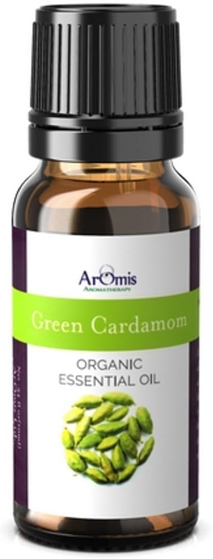 ArOmis Green Cardamom Essential Oil - 100% Pure Therapeutic Grade - Undiluted, Premium Oil - 150 Micron Filtered, Perfect for Aromatherapy Diffusers (10ml / .34 fl oz)