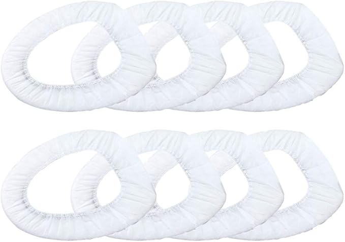 50pcs Disposable Toilet Seat Covers Non Woven Potty Seat Cushion Pads Protection for Home Hotel Outdoor Travel