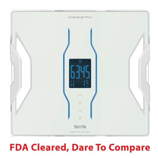 Tanita RD-953 InnerScan PRO Bluetooth Body Composition Monitor Multi Frequency Smart Scale - 11 Measurements - Japan Technology Color Display Weight Fat BMI Muscle Bone Water