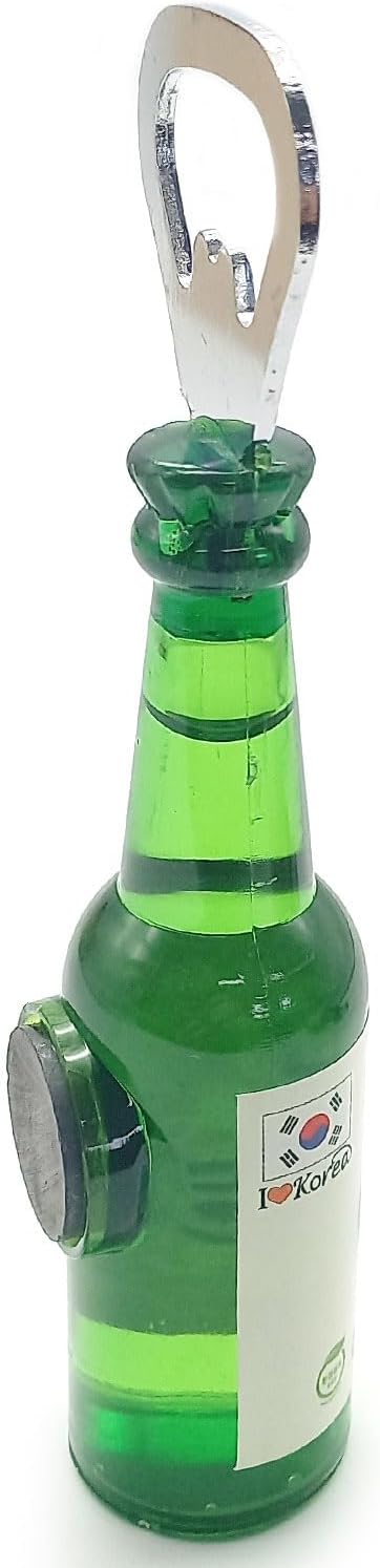 Creative Korea Soju Shape Bottle Opener Kitchen Accessories Fridge Magnets (E)