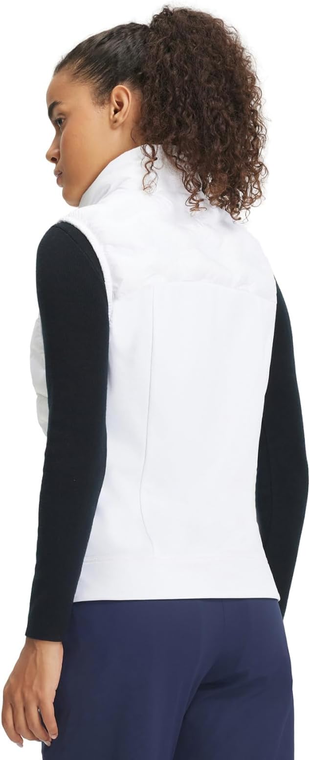 Puffer Vests Womens Lightweight Stand Collar Slim Fit Winter Sleeveless Jacket for Women with Golf Hiking