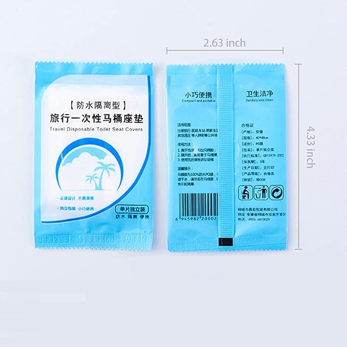Toilet Seat Covers Disposable 60 pack for Travel Toilet Seat Cover Friendly Packing for Kids Potty Training and Adult