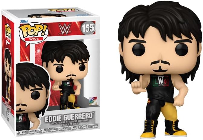 POP WWE: Eddie Guerrero LWO Funko Vinyl Figure (Bundled with Compatible Box Protector Case), Multicolor, 3.75 inches