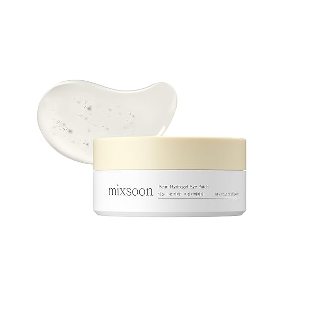 mixsoon Bean Hydrogel Eye Patch 84 g / 2.96 oz. (30 pairs) Korean Glass Skin Care Under Patch Hydrating Radiance Easy Patch fore Korean Glass SKin Care
