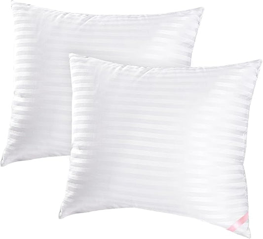 EIUE Throw Pillow Inserts, Machine Washable Pillows,Premium Polyester Fiber Fill for Sofa Bed & Decorative Cushions (White, 20x20inch)
