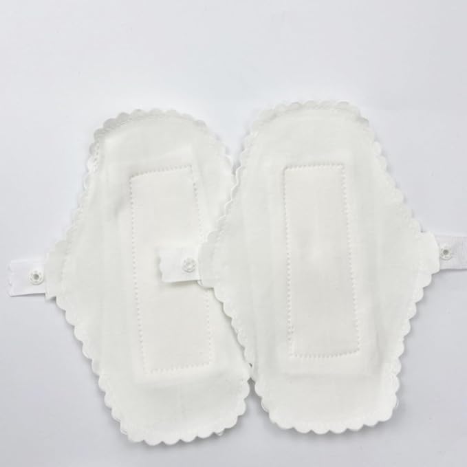 Reusable Waterproof Menstrual Pads Cloth Sanitary Napkins 3Pcs Set 180Mm Washable Cotton Pads Leakproof Panty Liners for Women Period Care