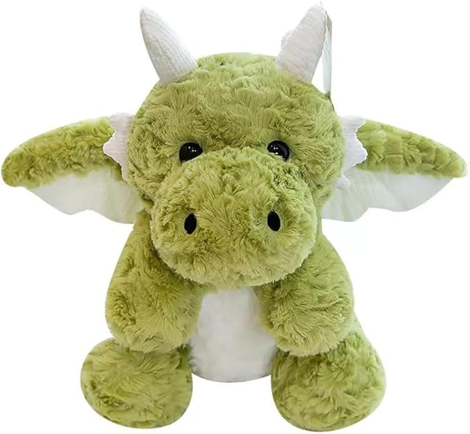 Dragon Stuffed Animals Soft Plush Cute Dragon Doll for Boys Girls 7.8in (Corn Dragon Green)