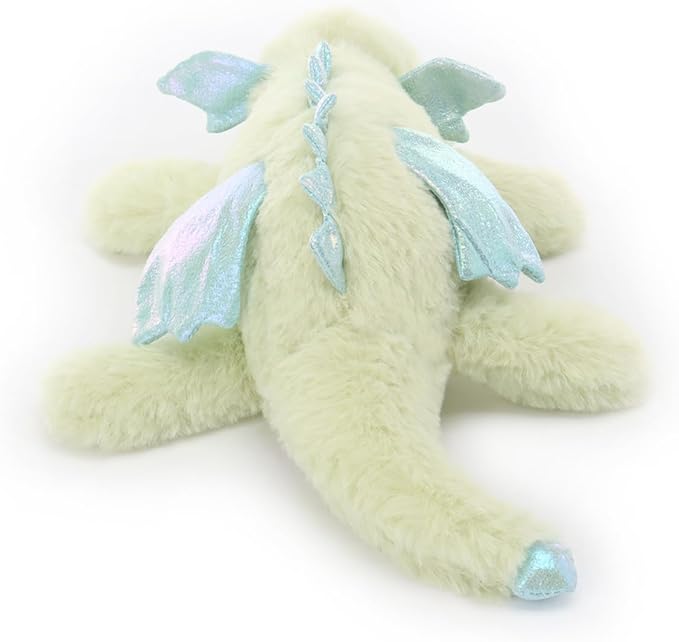 Apricot Lamb Toys Plush Green Lying Dragon Dinosaur Stuffed Animal Soft Cuddly Perfect for Child (Green Dragon,15 Inches)