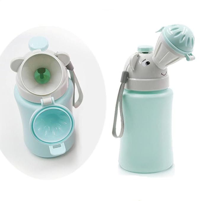 Kids Portable Travel Urinal 500ml for Toddler Boys Girls Pee Training Emergency Toilet Potty for Car Trip Outdoor Camping on the Road Park Beach Travel Essentials