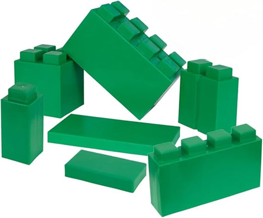 EverBlock Single Color Combo Pack | Giant Building Blocks | Easy to Connect & Reuse | Indoor & Outdoor Use | Build Displays & Structures | Green