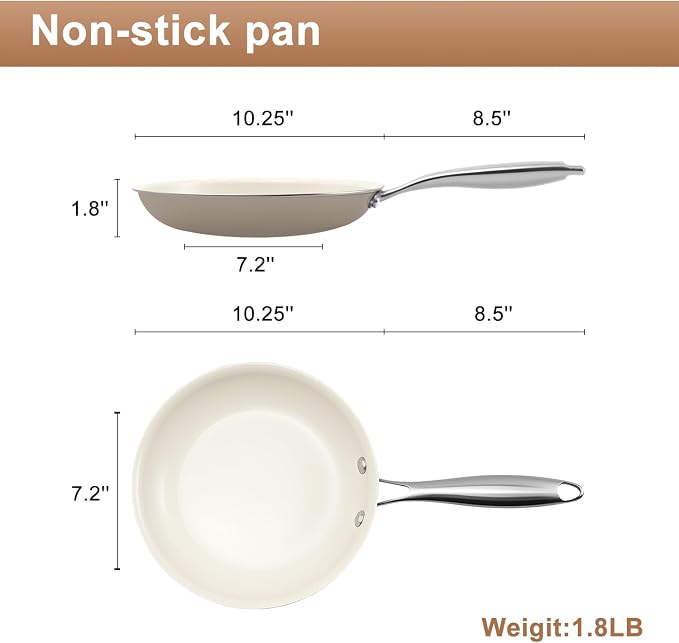 11" Ceramic Nonstick Skillet | PFAS-Free | Induction Ready