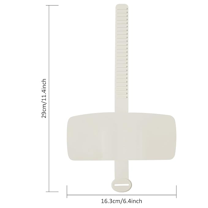 Toilet Pee Splash Guard – Urine Deflector Blocks Leaks Center Strap with Built-in O-Ring | Comfortable Pee Shield for Toddlers, Potty Training & Elderly | Fits Most Toilet Seats (2, 11.4x6.3inch)