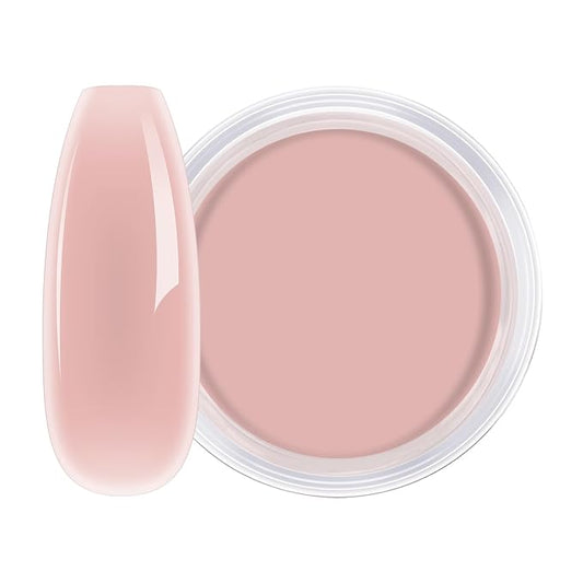 AILLSA Dip Powder Translucent Nail Dipping Powder Jelly Nude Salmon Pink | Dip Powders Colors for DIY Manicure Salon at Home Easy to Use Nail Powder for Valentine's Day Gift (1 Oz)