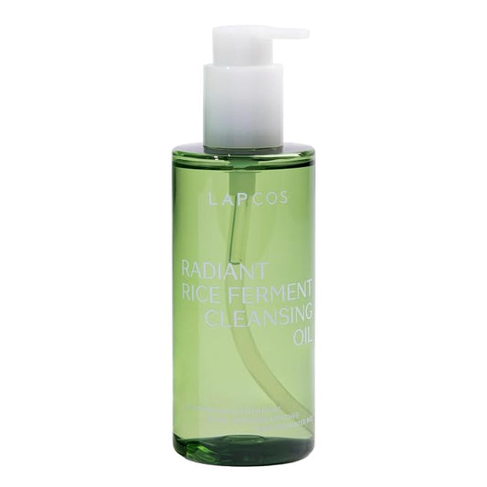 LAPCOS K Beauty Fermented Rice Deep Hydration Cleansing Oil - Moisturizing & Hydrating Rice Bran Oil Face Wash Cleanser Makeup Remover - Vegan Korean Skin Care for All Skin Types 6.76 fl oz