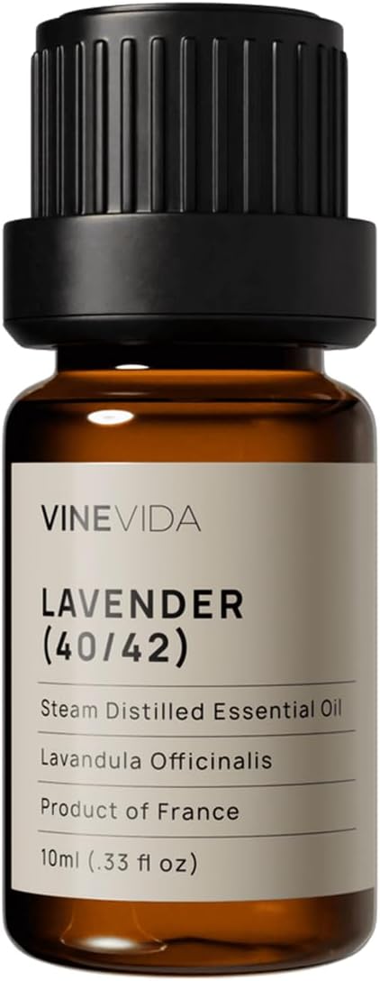 VINEVIDA Lavender 40/42 Essential Oil 10 mL - Undiluted for Candlemaking, Soap Making, DIY Candle Scents