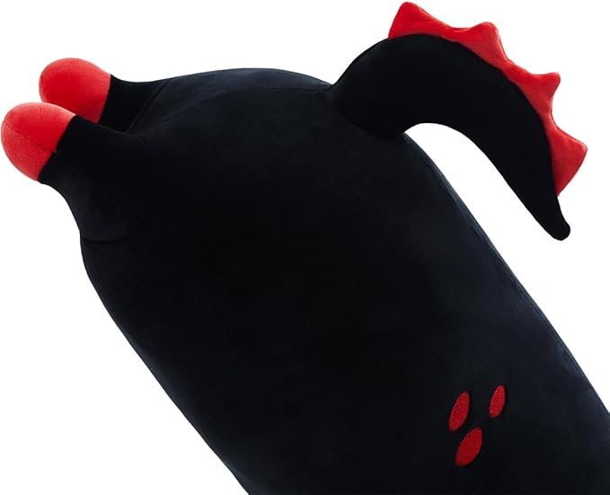 Axolotl Plush, 27.6” Long Axolotl Body Pillow for Kids, Cute Axolotl Stuffed Animals for Girls, Soft Plushies Toy Gifts for Birthday Black