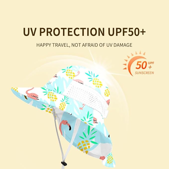 Baby Sun Protection Hat for Infant Toddlers Boys Girls UPF 50+ Sunhat for Outdoor Beach Swim