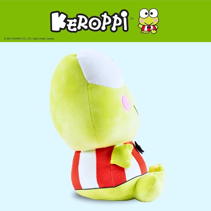 Franco Calm Keroppi Bedding Super Soft Plush Calming 3Lb Weighted Cuddle Pillow Buddy, Comfort Pillow, (Officially Licensed Product)