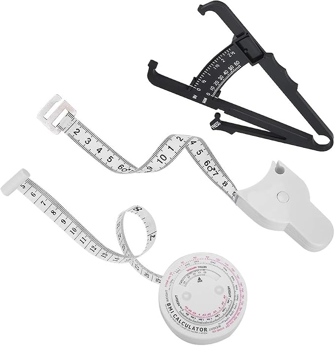 Body Fat Tester Retractable Waist Measuring Tape for Health Measurement BMI Tool Portable for Home Use