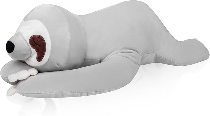My OLi 24'' Sloth Stuffed Animal Pillow Plush Toy Cuddle Pillow Plushies Stuffed Sloth Plush Pillow Soft Hugging Pillow Plush Toys Gift for Kids Adults