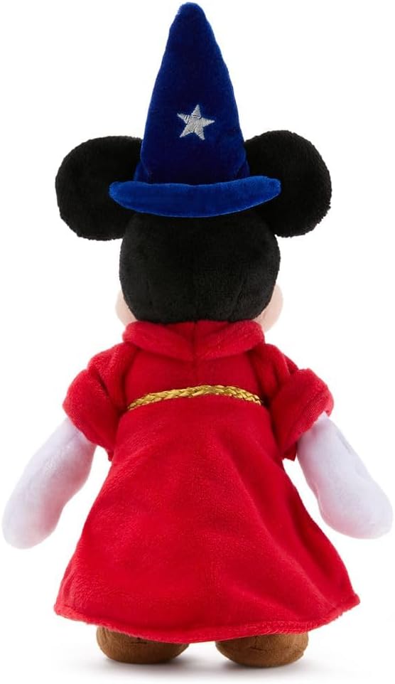DISNEY STORE Official Mini Bean Bag Plushies - Sorcerer Mickey Mouse - Cute Stuffed Animal with Detailed Sculpting, Embroidered Features, Bean Bag Bottom Plush Toys for Kids