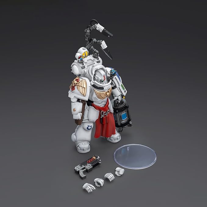 JOYTOY 1/18 Action Figure Warhammer 40,000 Ultramarines Apothecary Biologis Collection Model Birthday Gift