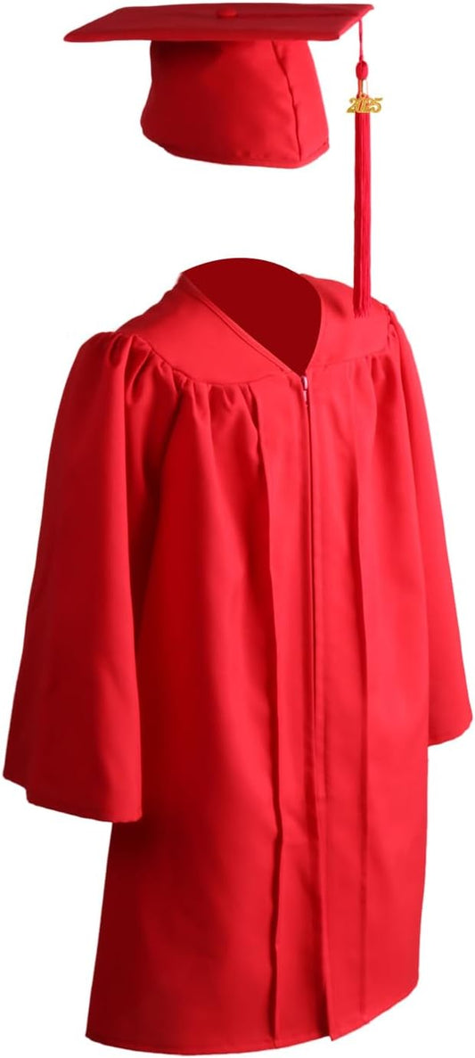 OSBO GradSeason Unisex Matte Kindergarten Graduation Gown Cap Tassel Set 2025