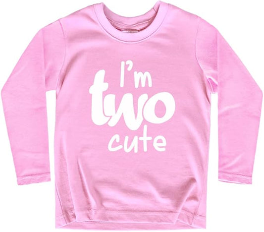 2nd Birthday Outfits for Toddler Girls im Two Cute Shirt Girl 2 Years Old Second Birthday