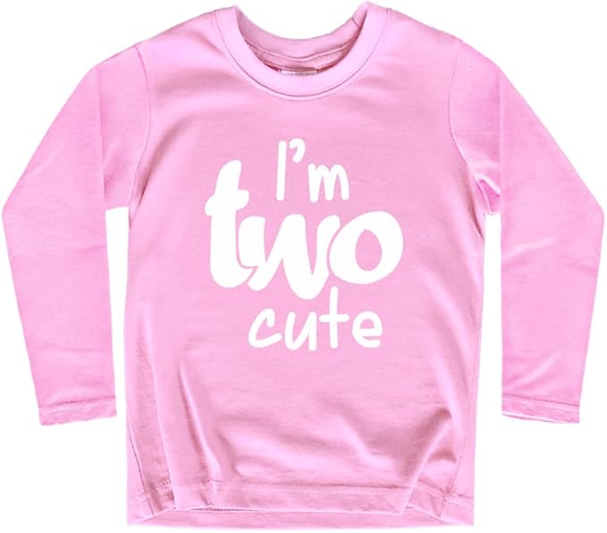 2nd Birthday Outfits for Toddler Girls im Two Cute Shirt Girl 2 Years Old Second Birthday