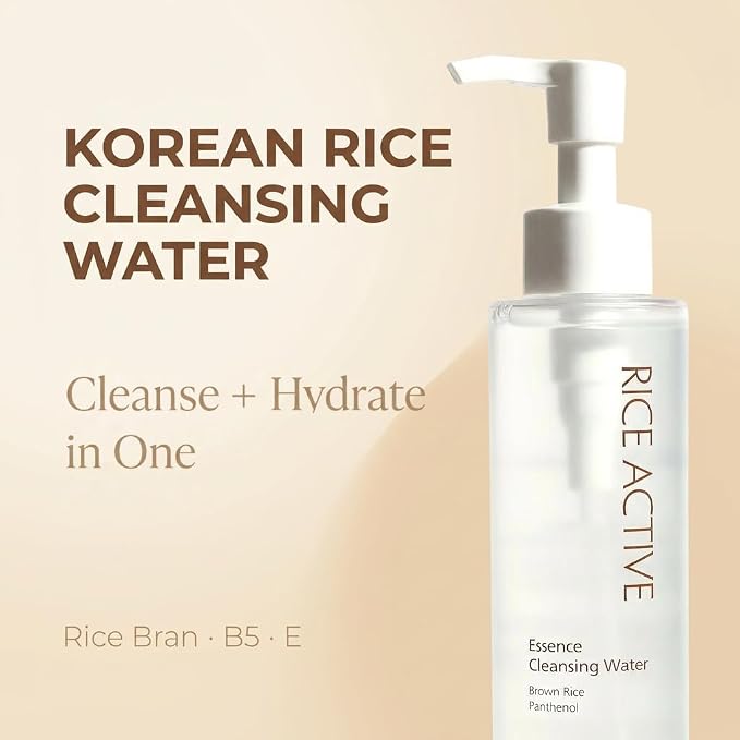 The Skin House Rice Cleansing Water, Gentle Makeup Remover, 5.07 fl.oz | Korean Micellar Formula, Low pH No-Rinse, For Everyday Use, Dry & Sensitive Skin