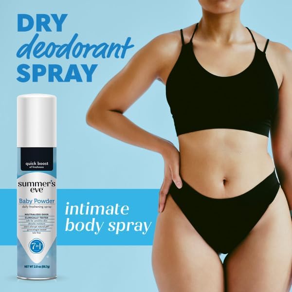 Summer's Eve Feminine Deodorant Spray - Baby Powder - 2 oz