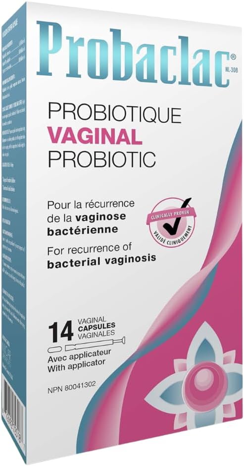 Probaclac Vaginal Probiotic for BV | Bacterial Vaginosis Formula | Clinically Approved | Reduces Recurrence of BV | Balances pH & Maintains Feminine Health | Probiotics for Women (1)