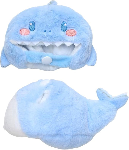 CALEMBOU Plush Doll Clothes, Cute Cartoon Animal Series Plush Doll Clothes Suit for 17cm Plush Doll, Kawaii Doll Clothes for Birthday Gifts (Blue Shark)