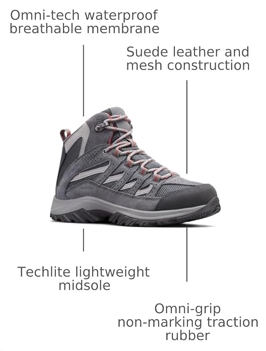 Columbia Women's Crestwood Mid Waterproof Hiking Boots