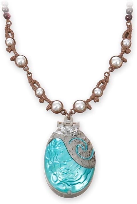 DISNEY STORE Official Moana 2 Singing Necklace - Kids Costume Accessory for Dress Up & Pretend Play - Disney Accessories, Kids Necklace for Girls, Cosplay Accessories