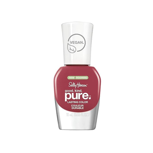 Sally Hansen Good. Kind. Pure. Nail Polish | Plant-Based, Vegan, 16-Free Formula | Opaque, Shiny | 260 Eco-Rose | Dusty Rose Nail Color