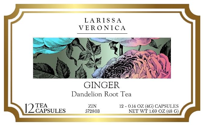 Ginger Dandelion Root Tea (Single Serve K-Cup Pods) (12 pods, ZIN: 572803)