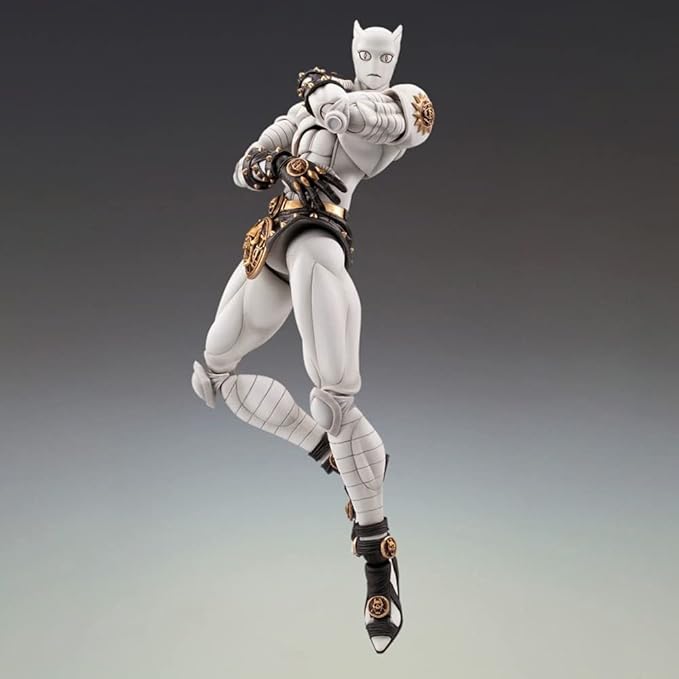 Killer Queen Figure JJBA Super Action Statue Anime Collections 6.3" Movable Joints Killer Queen Figurine Desktop Decoration Gift for Fans