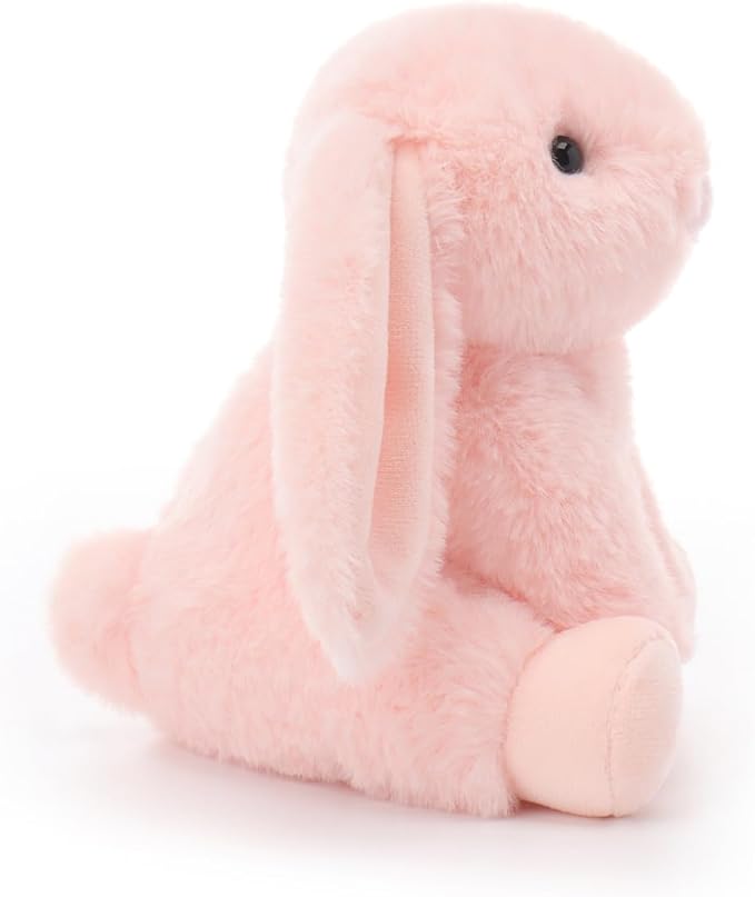 Apricot Lamb Indy Pink Bunny Stuffed Animals for Kids, Soft Cute Plush Toys for Baby Girl and Boy, 6 Inches