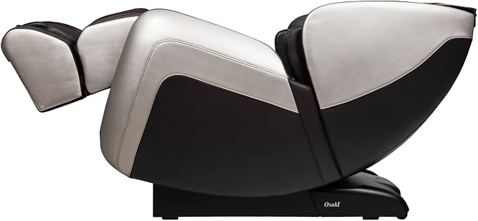 Osaki OS-Atai SL-Track Zero Gravity Full Body Airbag Massage Back and Calf Infrared Heat with Foot Roller Massage (Taupe)