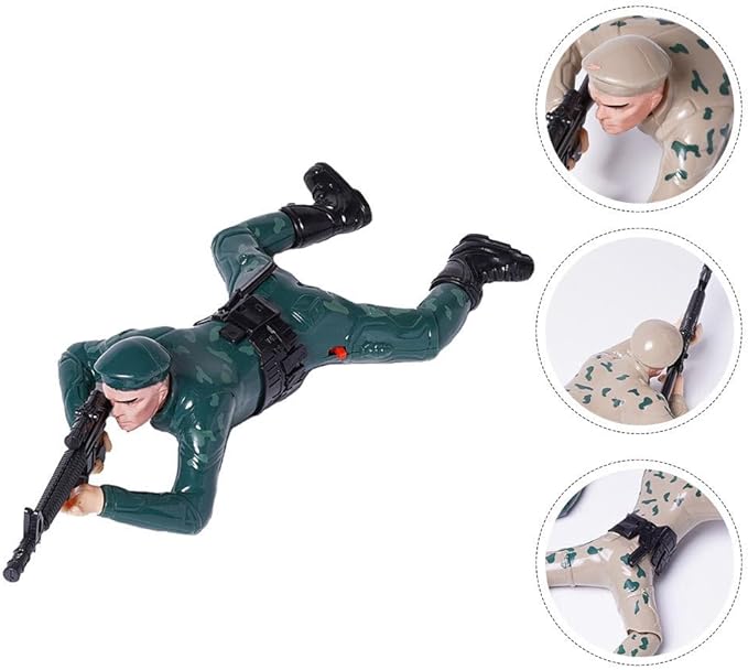 Hemoton 1pc Reptile Figure Toy Electric Toy Electric Soldier Children Soldier Action Figures Crawling Crawling Action Figure