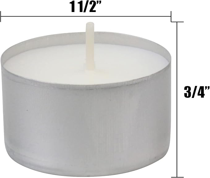 Stonebriar Unscented Long Burning White Tealight Candles, Bulk Pack, 6-7 Hour Burn Time, Smokeless Tealights for Parties, Weddings, Home, 200 Count