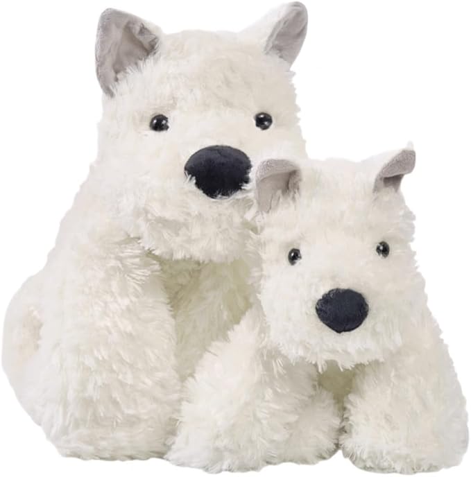 Adorable West Highland White Terrier Dog Plush Toy - 15.7" Soft Stuffed Animal Toy, Kid's Best Friend