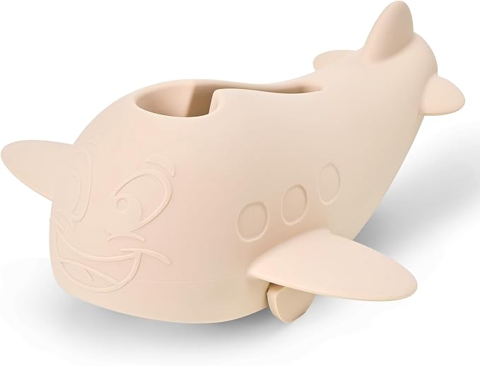 Bath Spout Cover, Baby Bathtub Faucet Cover, Universal Silicone Safety Guard with Anti-Slip Strap, Whale Design for Kids/Toddlers, Prevents Bumps & Scalds (Beige)