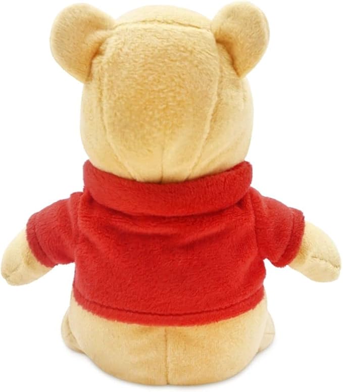 DISNEY STORE Official Mini Bean Bag Plushies - Pooh - Cute Stuffed Animal with Detailed Sculpting, Embroidered Features, Bean Bag Bottom Plush Toys for Kids