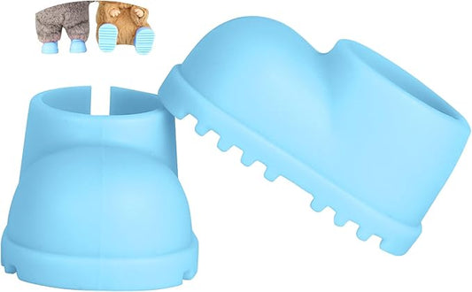 sunla Doll Shoes for 17cm Doll, Cute Mini Shoes Accessories for 17cm Dolls Sitting Standing Series, Silicone Doll Rain Shoes Boots(1 Pair Blue)