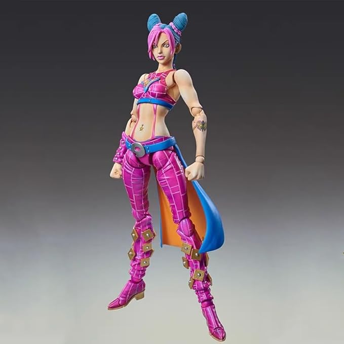 Cujoh Jolyne Figure JJBA Super Action Statue 5.9" Movable Joint Anime Figurine Cujoh Jolyne Action Figure Collections Desktop Decoration