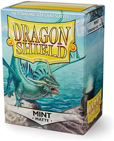 Dragon Shield | Standard Size Card Matte Sleeves | 100 CT - Smooth & Tough Premium TCG Sleeves | Compatible with Pokemon, Flesh & Blood, One Piece & Magic the Gathering | Mint - Matte