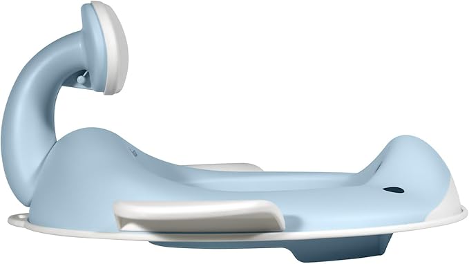 Kindsgut Potty Training Seat in whale design, designed in Germany, suitable for all toilet shapes non-slip toilet seat, Light Blue